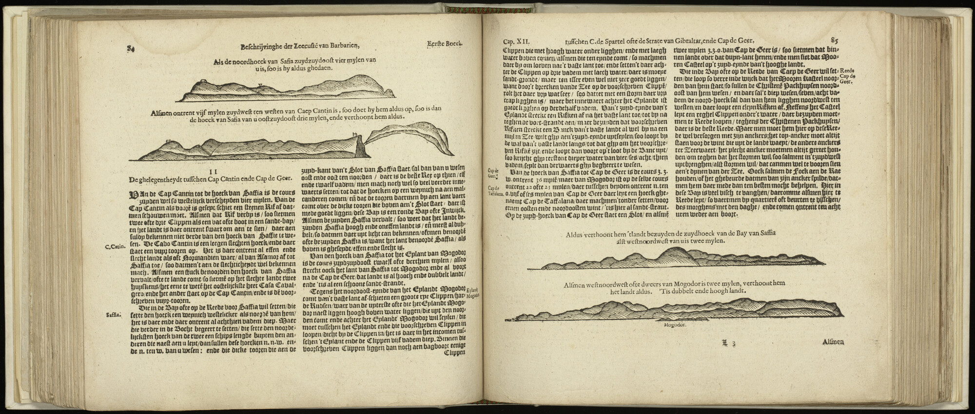 S.1496 [kaart 049]; Beschrijving en kustaanzicht van West-Marokko; kaart