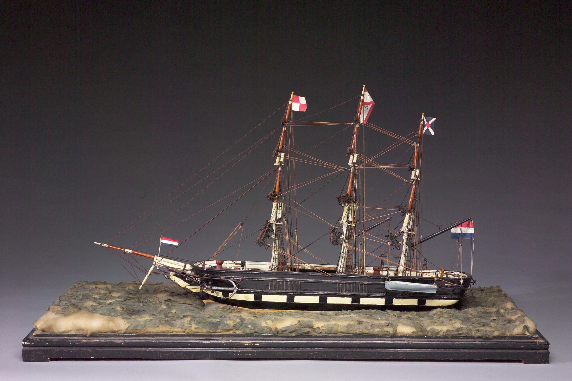 S.3232; Model van een koopvaardijfregat Marie; scheepsmodel