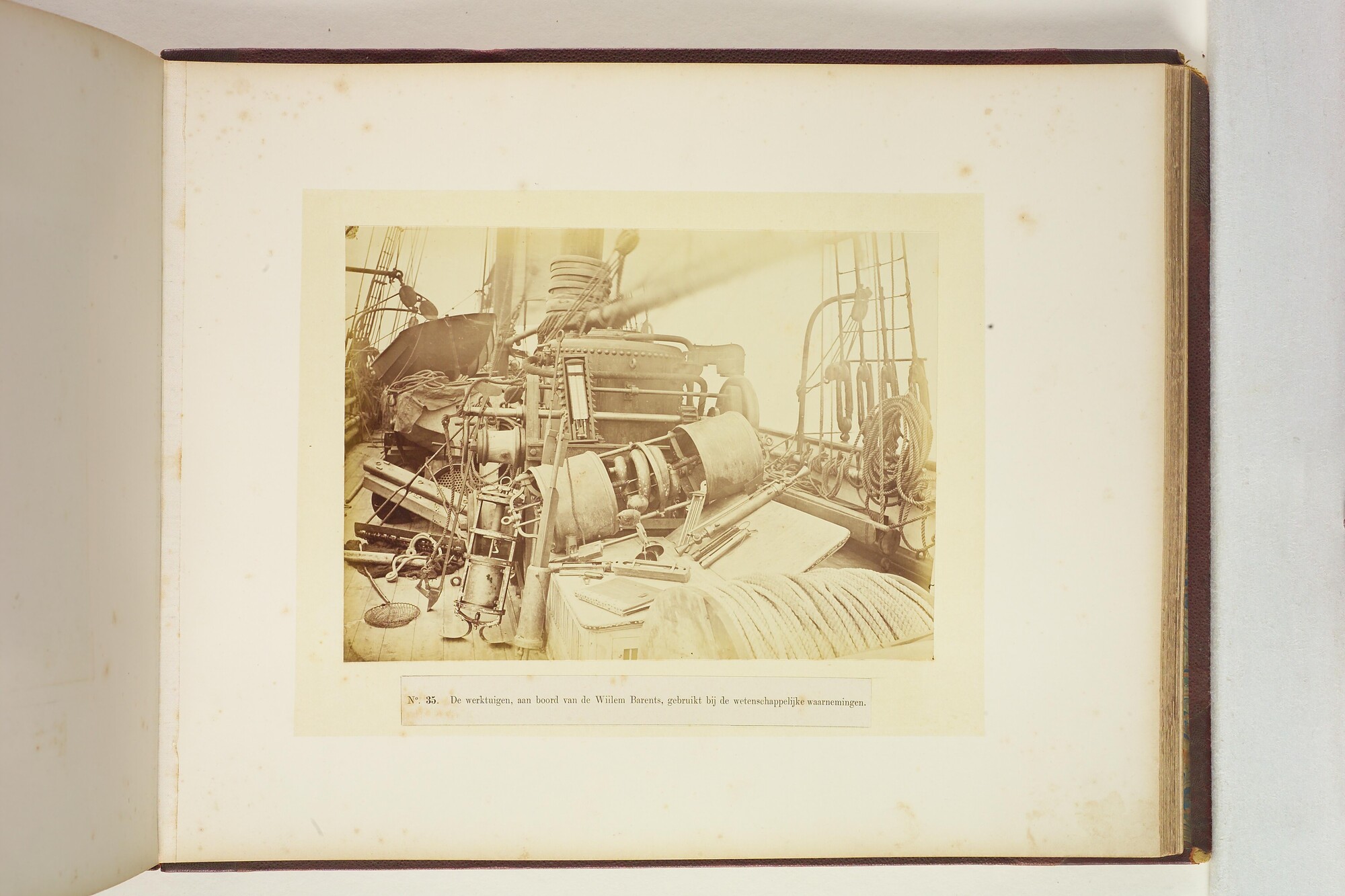 S.2956(08); Album met foto's van de Eerste Noordpoolexpeditie van de Willem Barents; fotoalbum