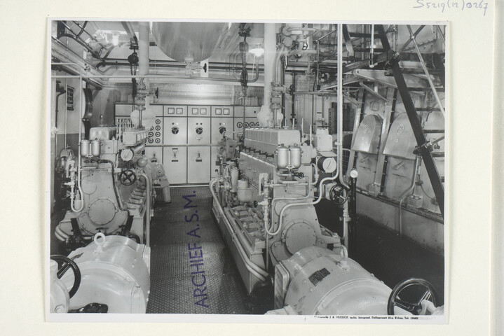 S.5219(12)0267; Interieurfotos genomen aan boord van het Noord-Ierse vrachtschip ms. Fair Head [...]; fotoreportage