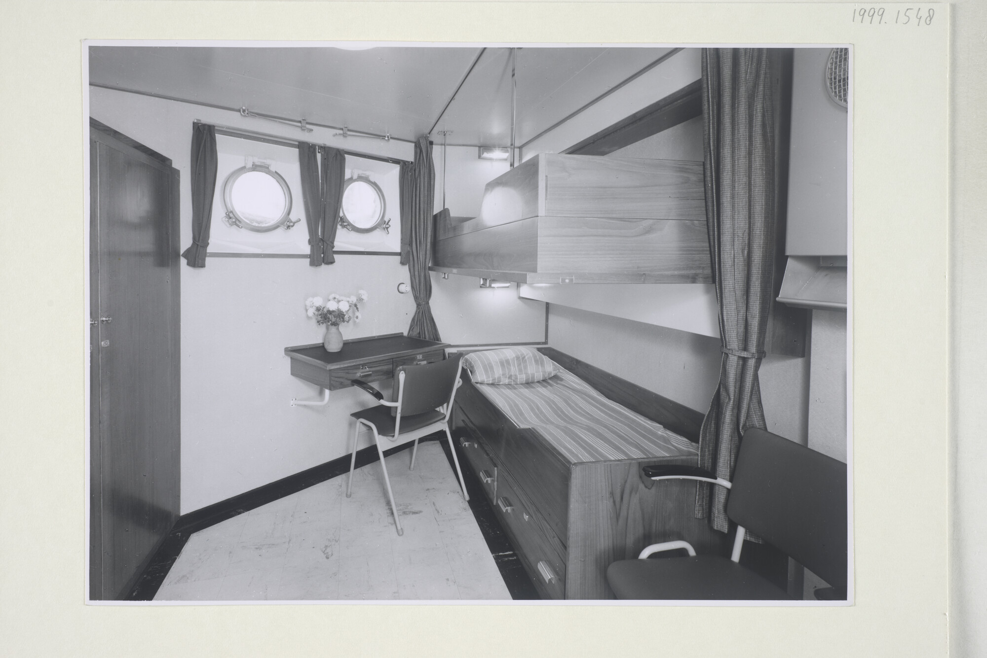 1999.1548; Interieurfoto's gemaakt aan boord van het Britse koelschip ms. 'Silver Comet' van Bonny Shipping Co; fotoreportage