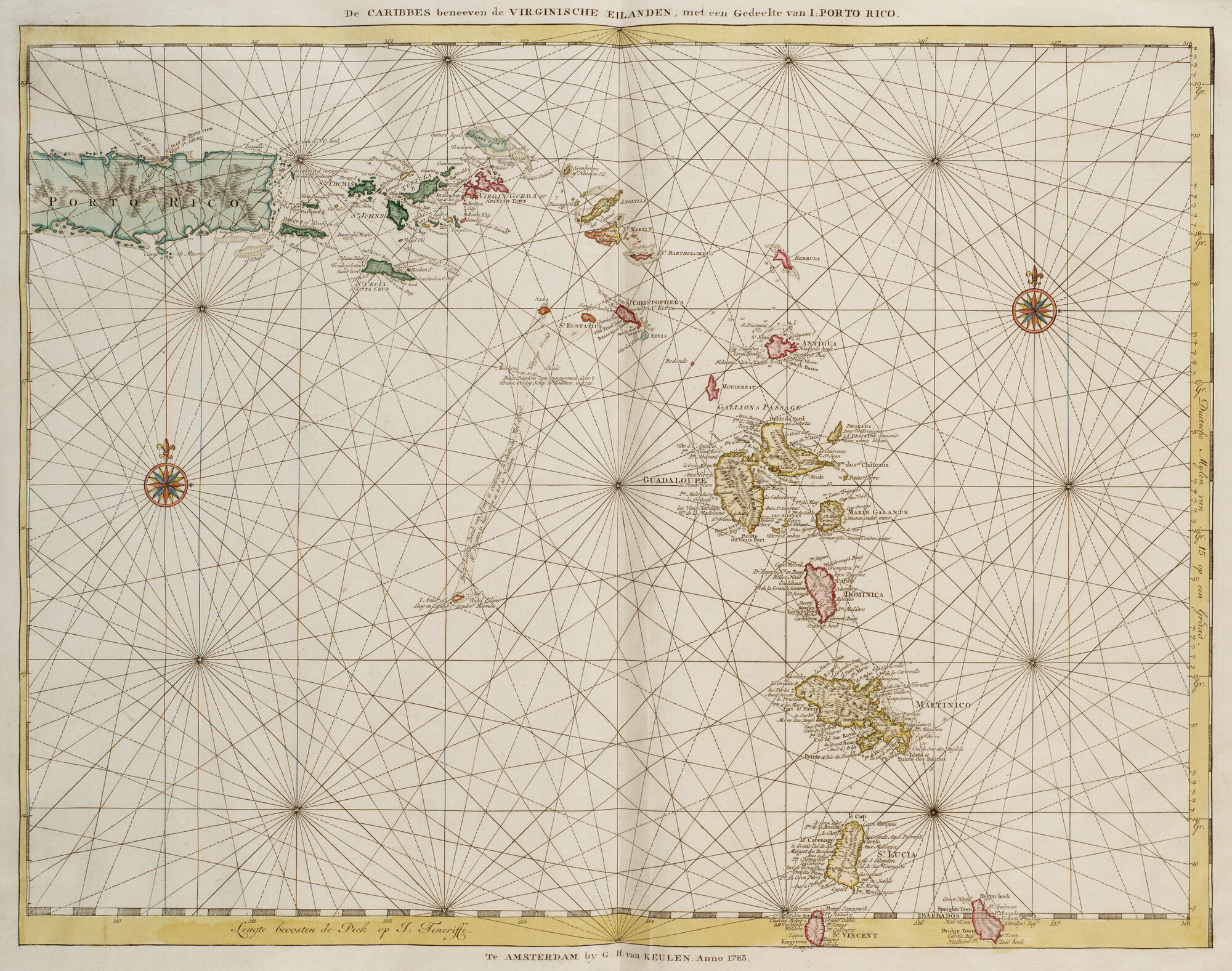 B.0032(109)4 [kaart 024]; Zeekaart van de Bovenwindse Eilanden; zeekaart