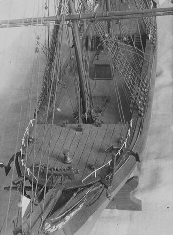 A.0141; Model van het koopvaardijfregat Cosmopoliet; scheepsmodel
