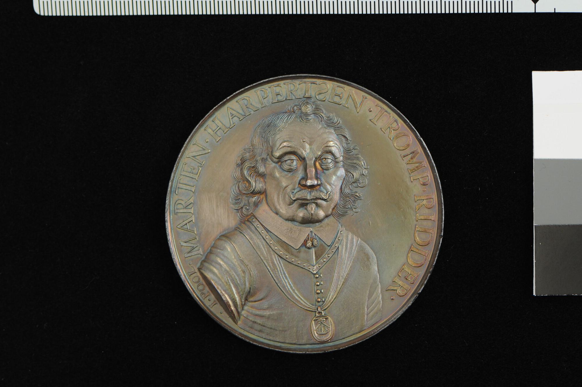 S.0786(02)1; Penning op het sneuvelen van Maarten Harpertsz. Tromp, 1653; penning