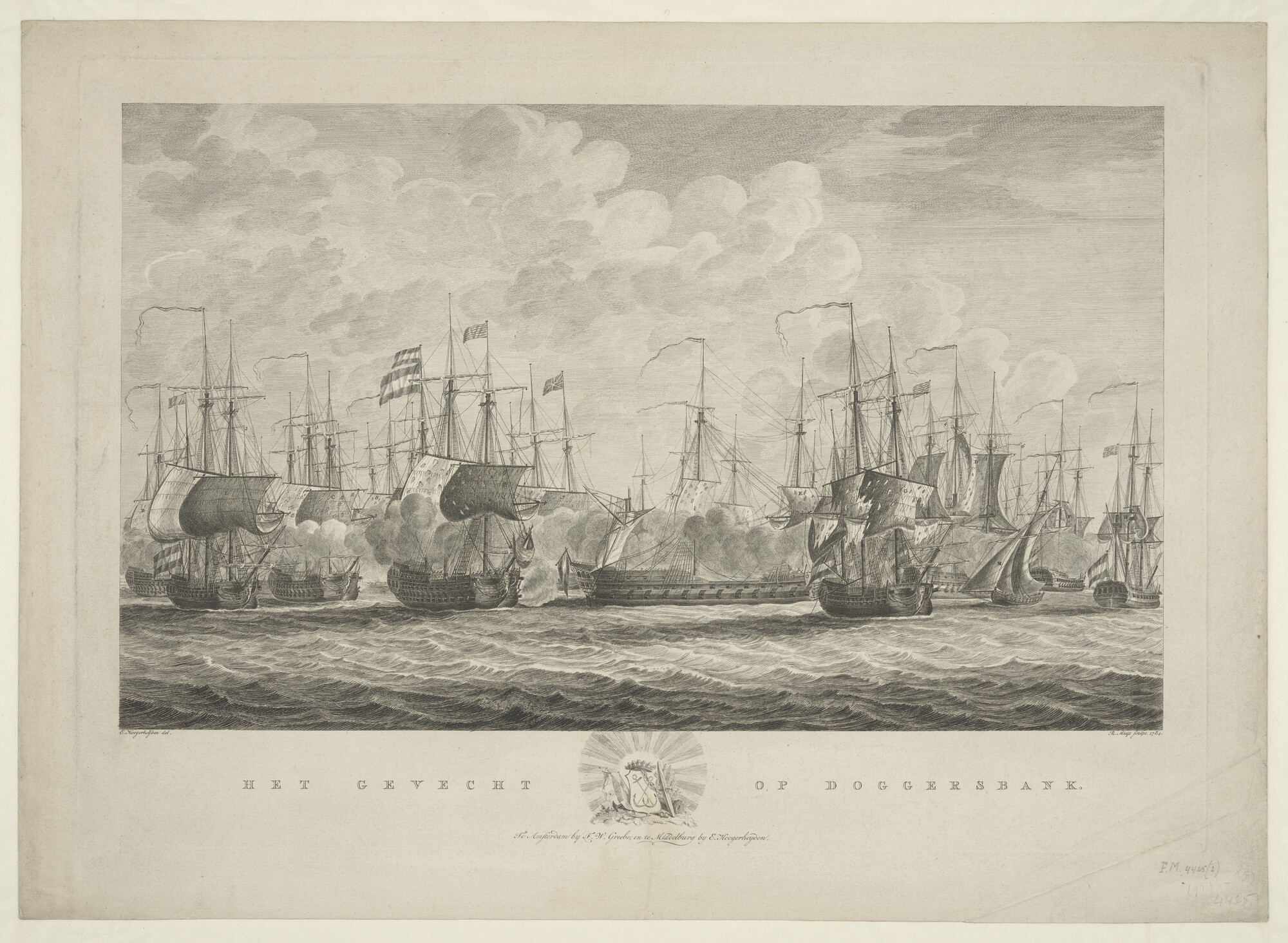 A.0511(02)b; Het Gevecht op Doggersbank; prent