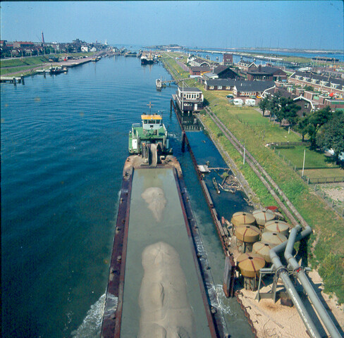 S.9100(5104); Uitbreiding (haven) IJmuiden; diapositief