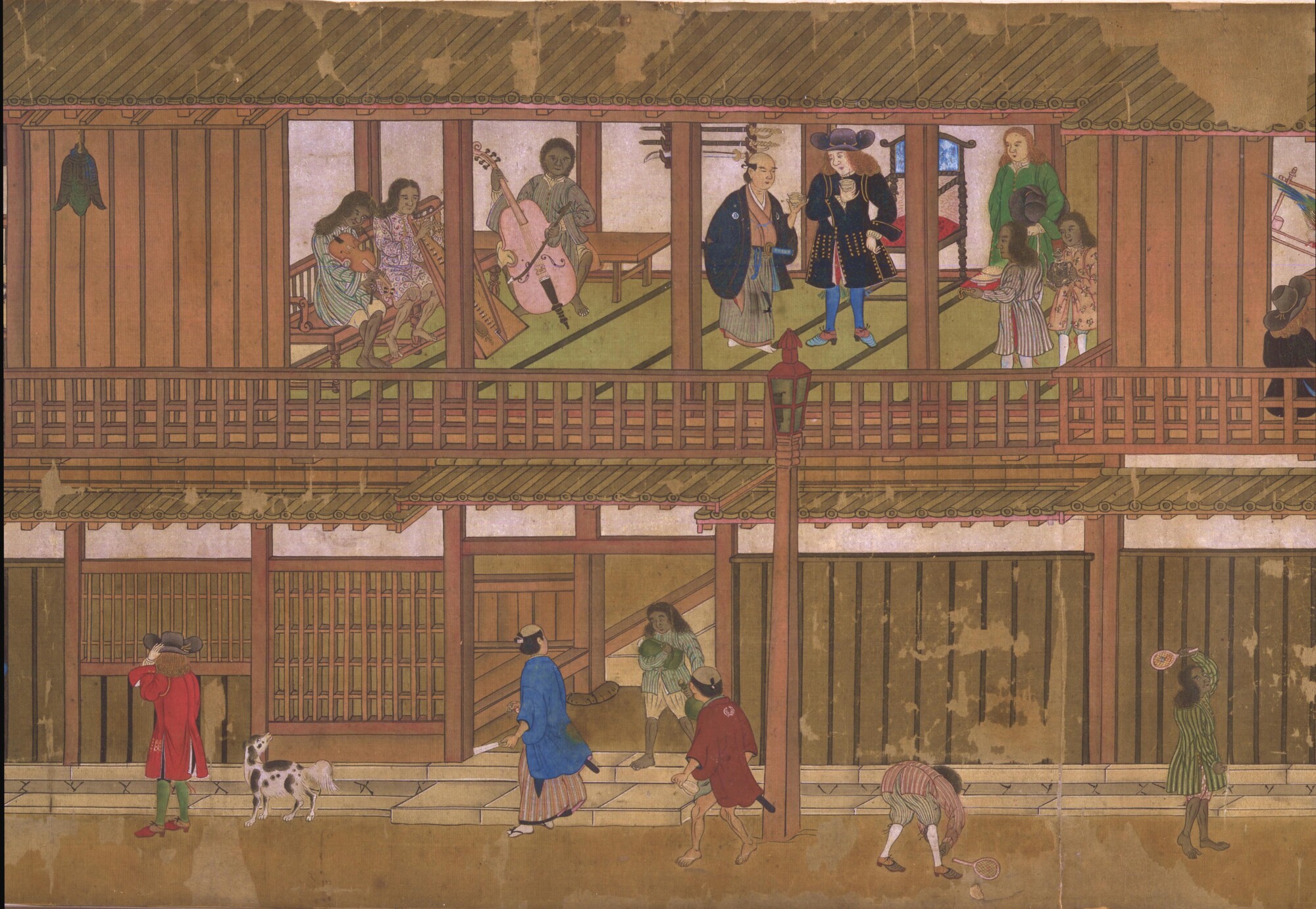 S.1780; Het leven van de Hollanders op het eiland Deshima; makimono