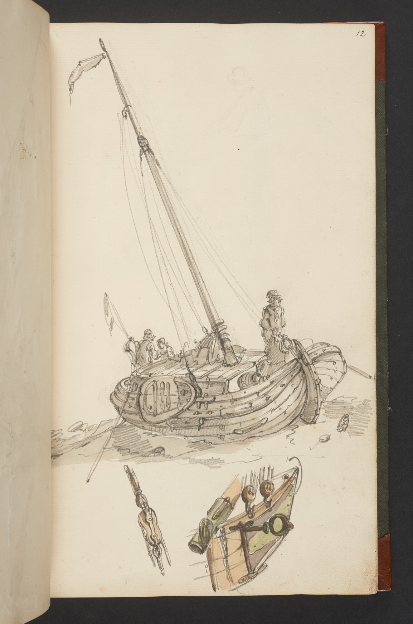A.3222; Schetsboek met tekeningen door Albertus van Beest en Louis Meijer; schetsboek