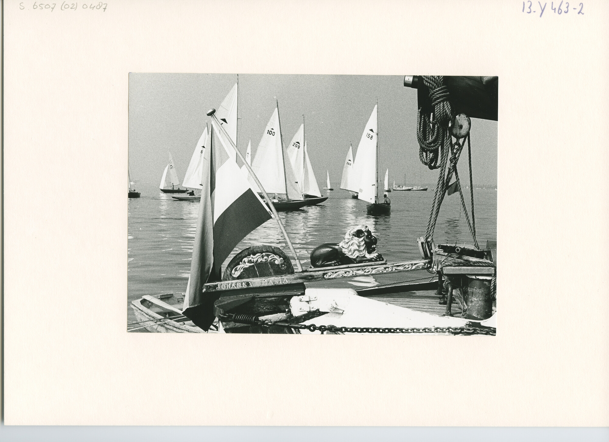 S.6507(02)0487.01; Zwart-wit foto van het Nederlands Kampioenschap Pampus 1970 op de Westeinderplassen; foto
