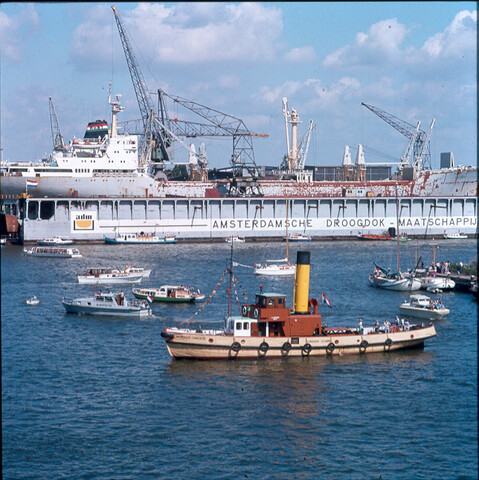 S.9100(7373); Sail Amsterdam 1975. Dia (sfeerbeeld) Sail Amsterdam 700; diapositief