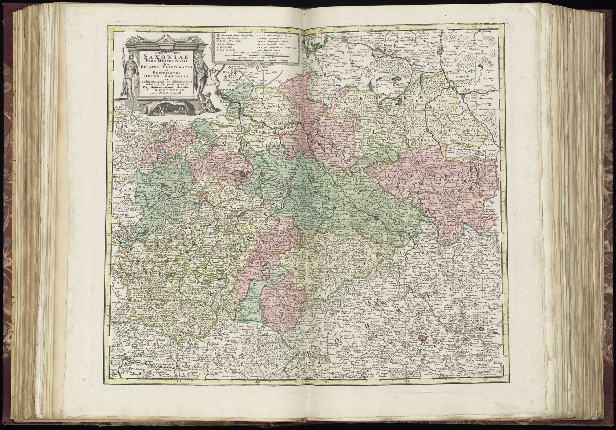 B.0032(028) [kaart 044]; Kaart van Oost-Duitsland en Noordwest-Tsjechië; kaart