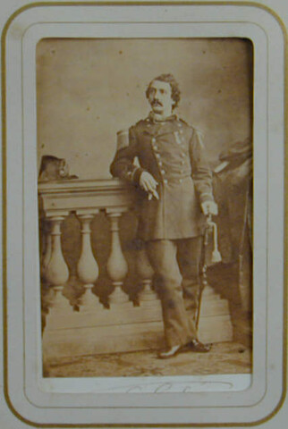 S.0576(01)263; Portretfoto van luitenant-ter-zee der tweede klasse T.C. Gobee (1836-1885); foto