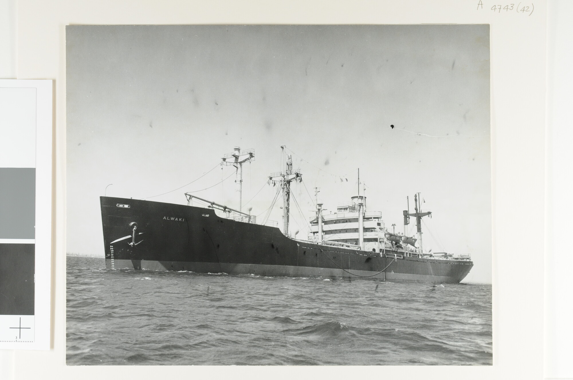 A.4743(42); Het Victory-schip ss. Alwaki (ex- Chapel Hill Victory) van Van Nievelt Goudriaan & Co; foto