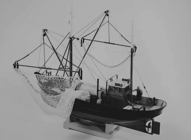 A.5189; Model van de motorkotter Alie Sietske; scheepsmodel