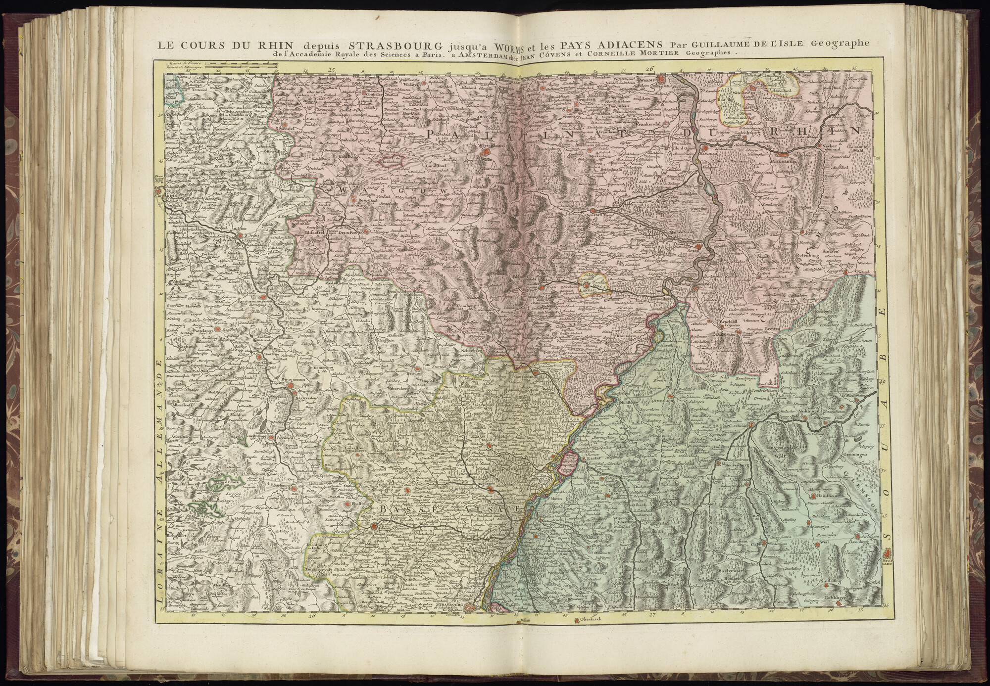 B.0032(028) [kaart 085]; Kaart van Zuidwest-Duitsland en Noordoost-Frankrijk; kaart