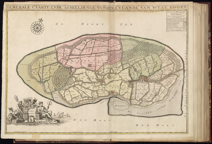B.0032(033) [kaart 018]; Kaart van (het voormalige eiland) Goeree; kaart