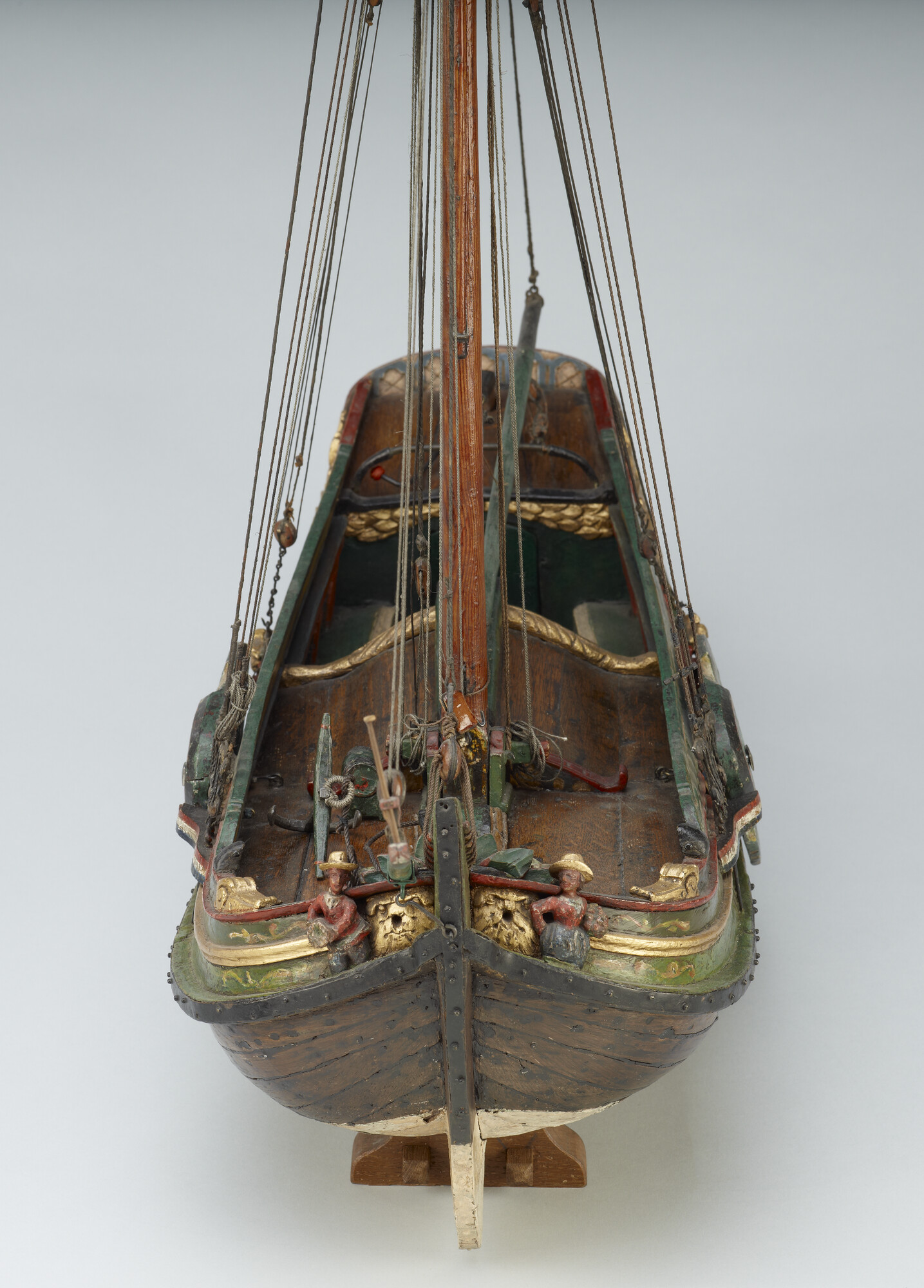 A.0115(11); Model van het hekjacht De Vrouw Jacomina; scheepsmodel