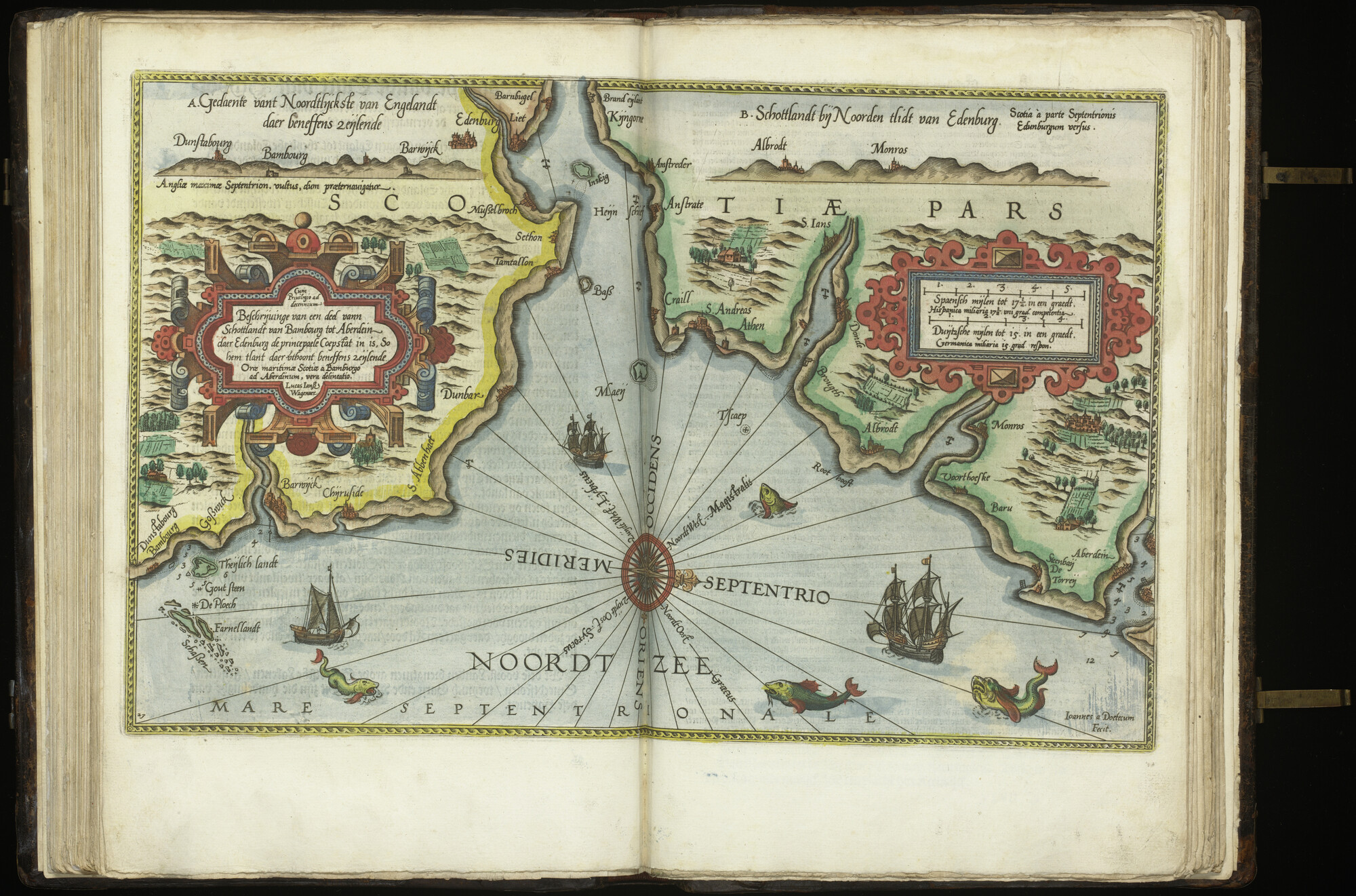 A.3327 [kaart 038]; Kaart van de Noordzee, Noordoost-Engeland en West-Schotland; kaart