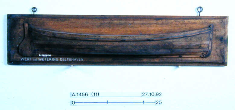 A.1456(11); Halfmodel van een scheepsreddingboot; scheepsmodel