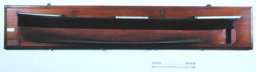 A.3723; Halfmodel van het stoomschip Berenice; scheepsmodel