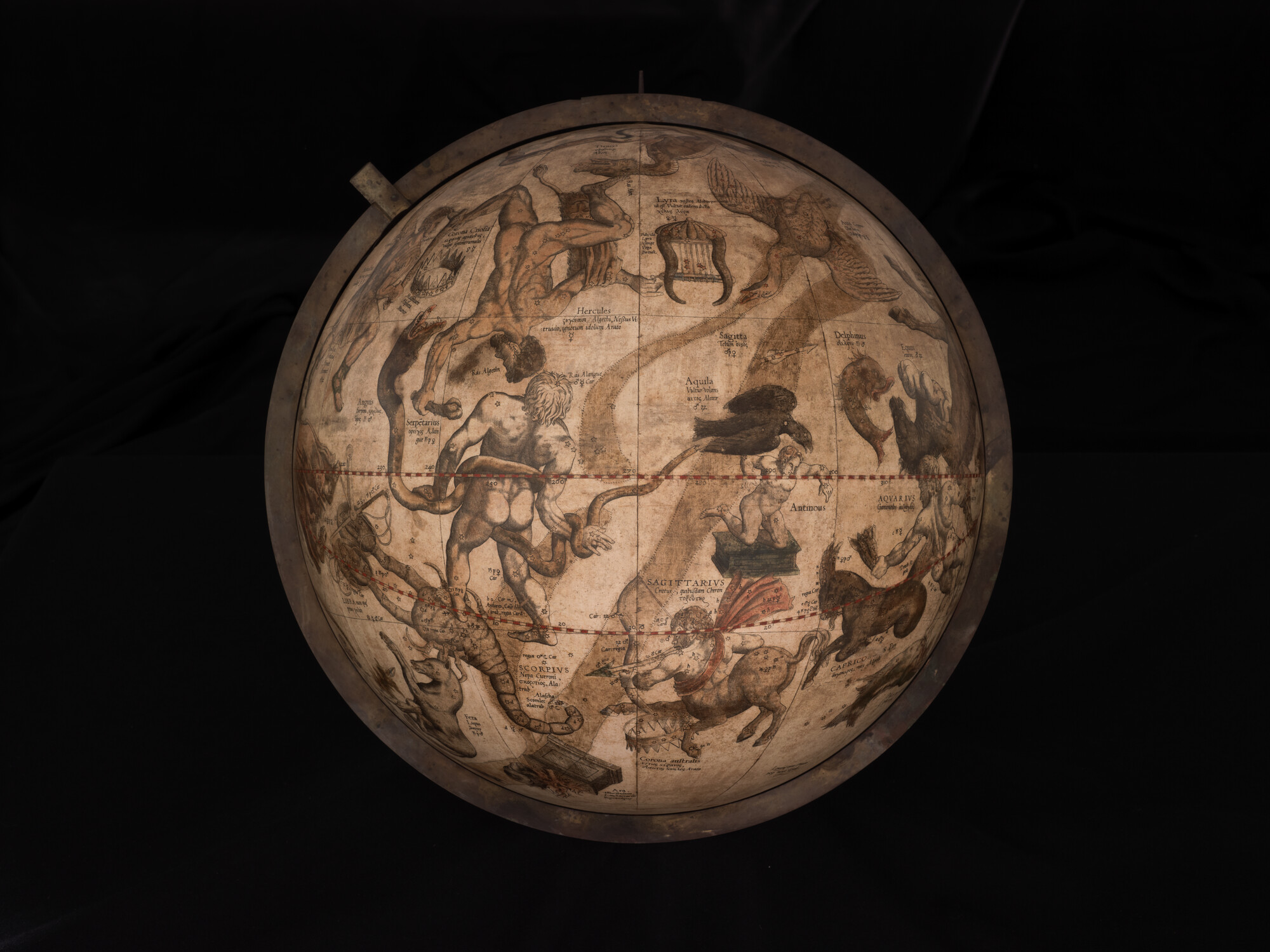 A.1175(01); Hemelglobe van 42 cm door Gerard Mercator, 1551; globe