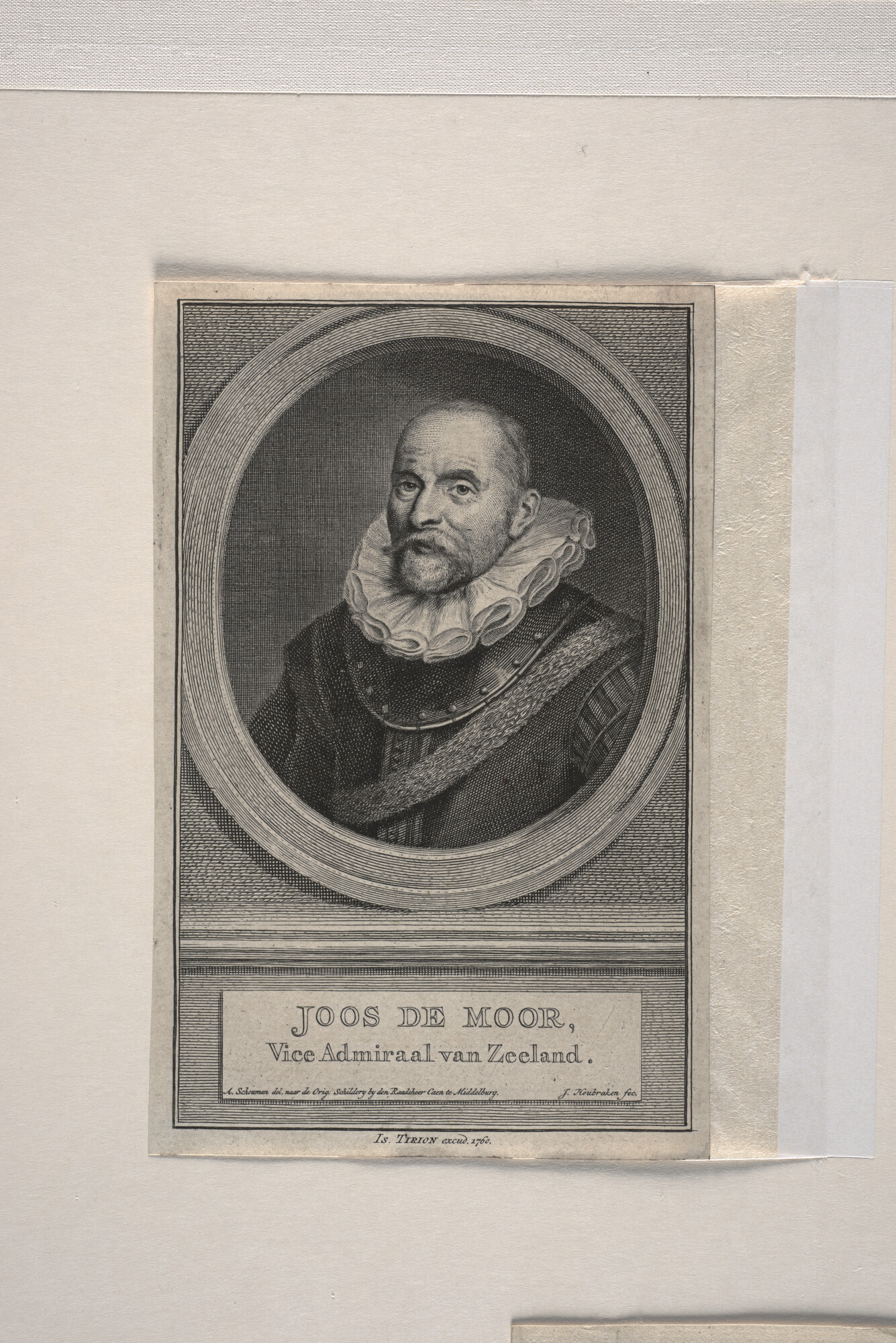 A.0145(179) [nr 0022]; Portret van Joos de Moor, Vice-Admiraal van Zeeland; prent