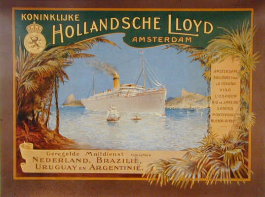 1993.3285; Affiche van de Koninklijke Hollandsche Lloyd; affiche