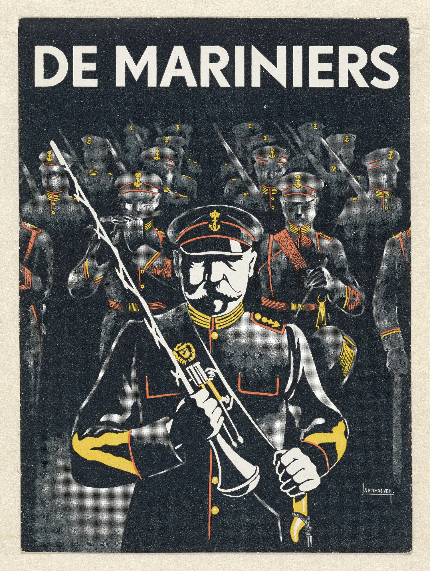 S.7217(08); Kaart van het Korps Mariniers; kaart