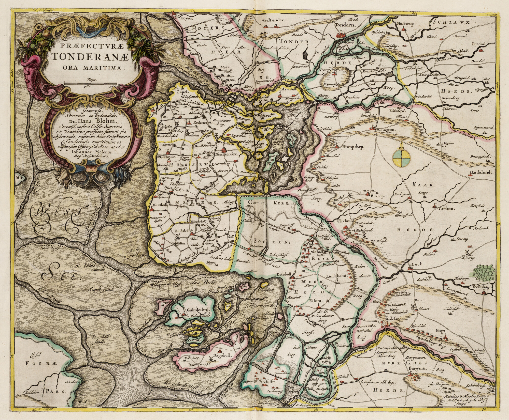 S.1034(01) [kaart 052]; Kaart van Tønder; landkaart