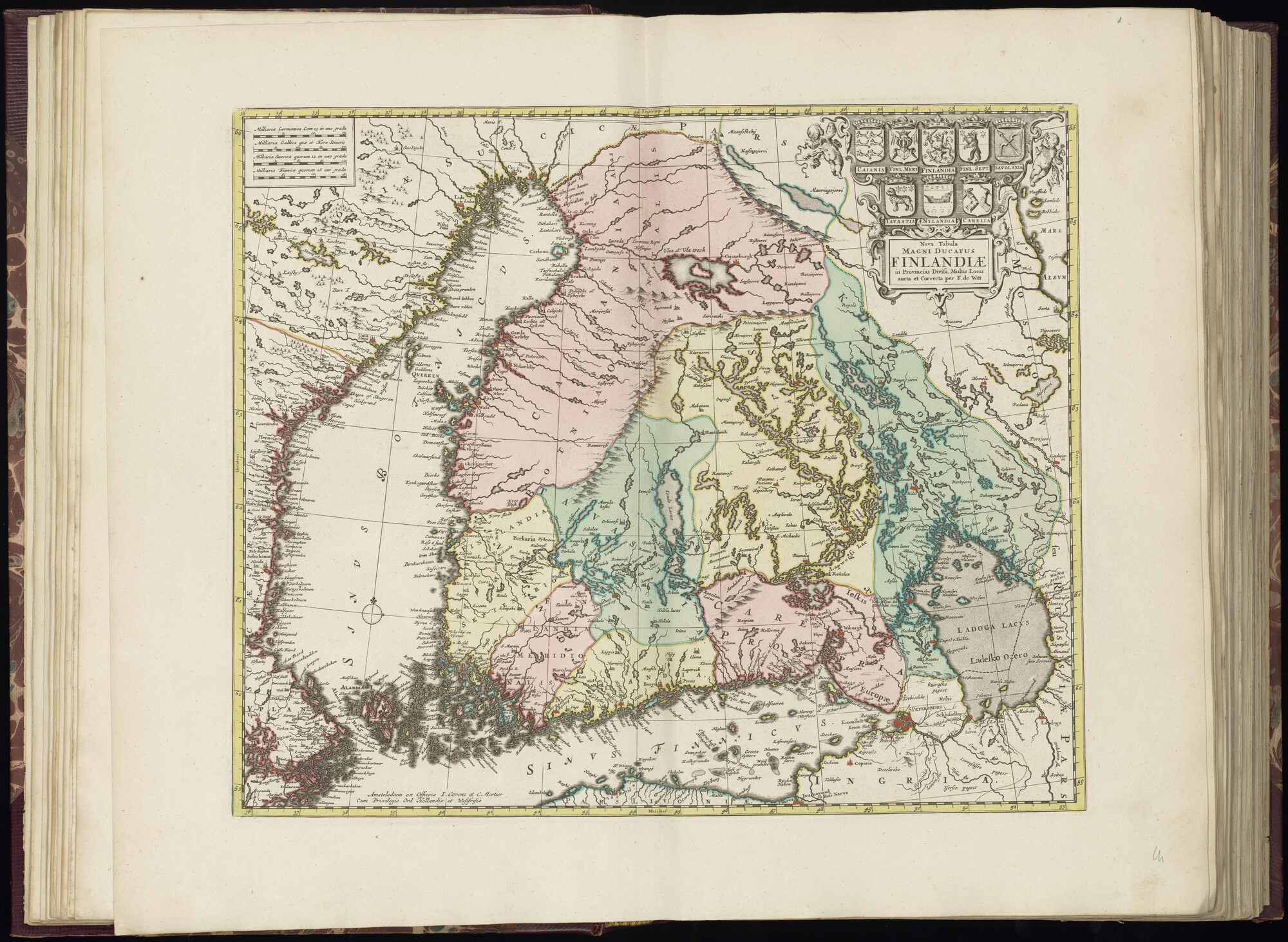 B.0032(030) [kaart 015]; Kaart van Zuid-Finland; kaart