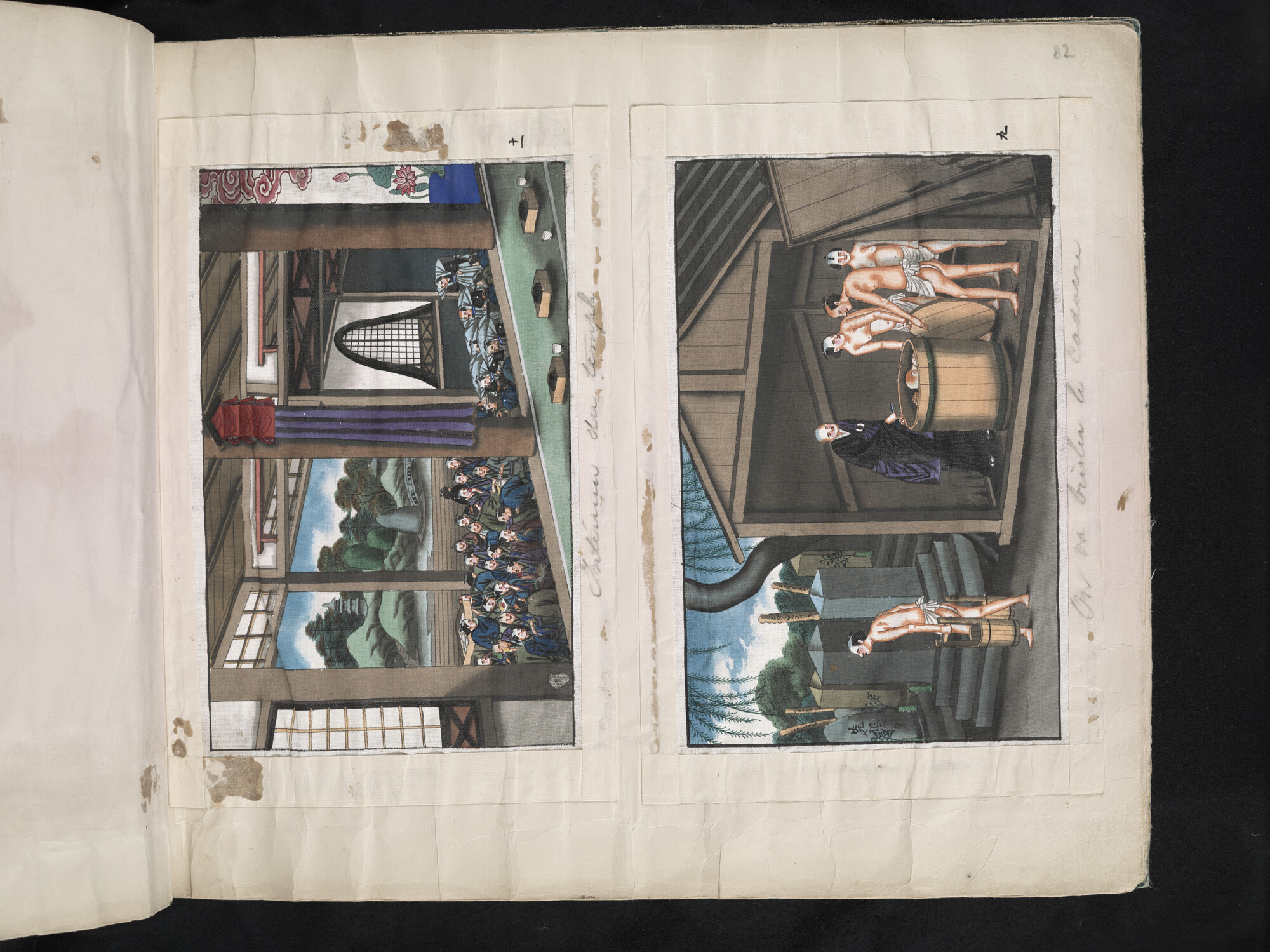 S.3628(02); Album nr. 1 uit een serie van drie van de Nederlandse consul in Japan Dirk de Graeff van Polsbroek; fotoalbum