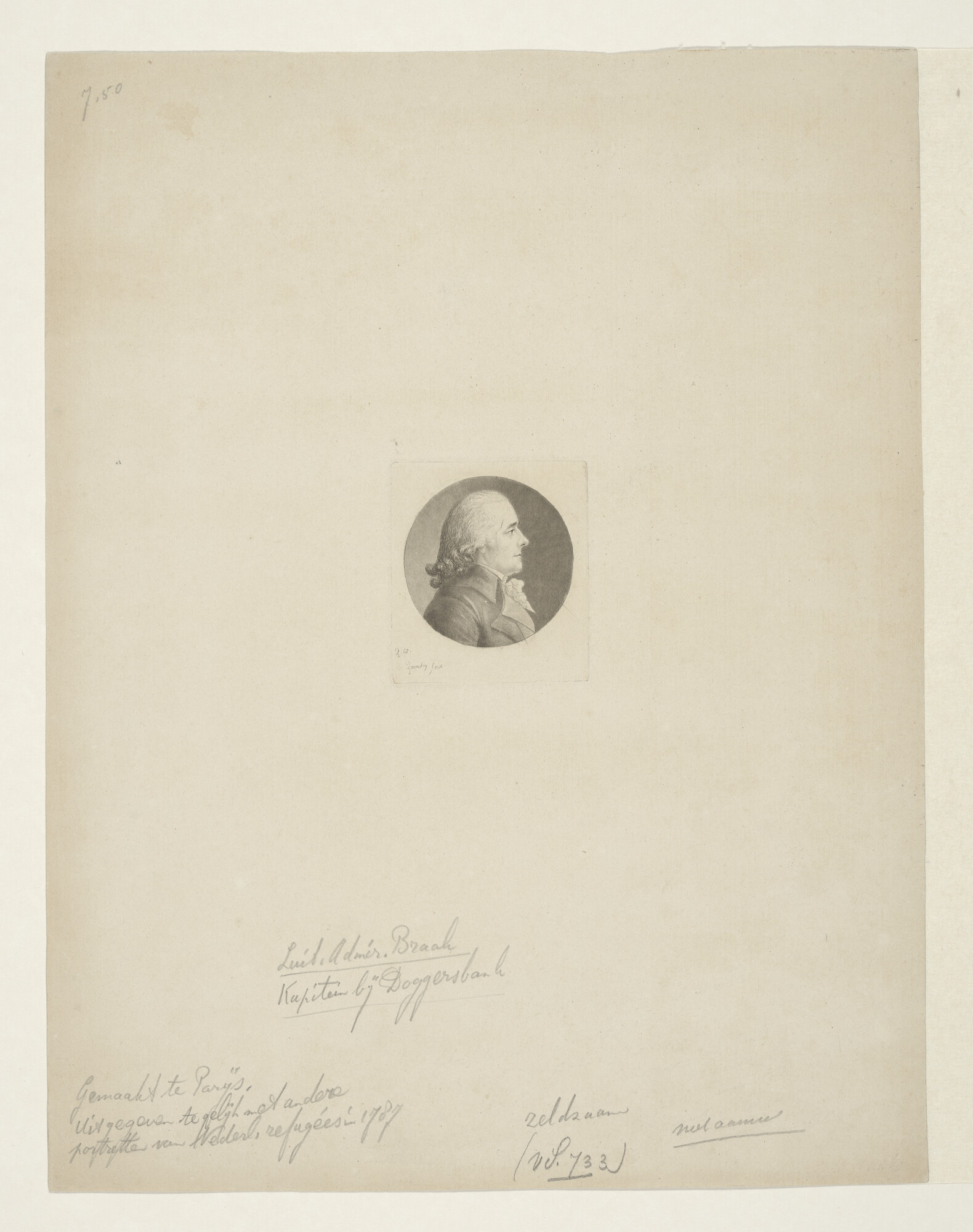 A.2914(03)b; Portret van Adriaan Braak; prent