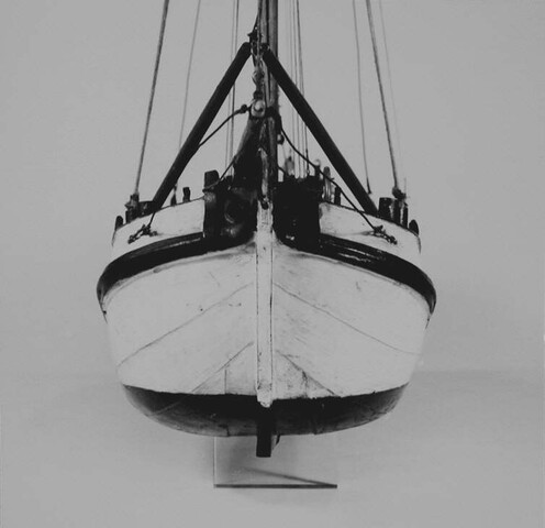 A.0009; Model van de tjalk Nellie; scheepsmodel