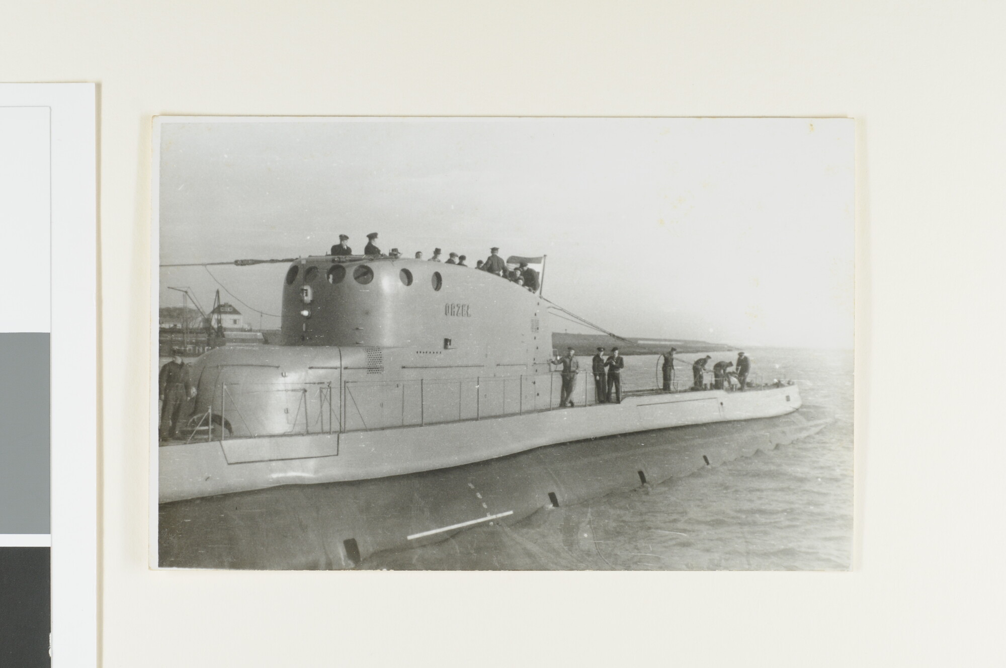 A.2867(01)103; De Poolse onderzeeboot 'Orzel', gebouwd bij de Koninklijke Maatschappij 'De Schelde', gezien tijdens de proefvaart; foto