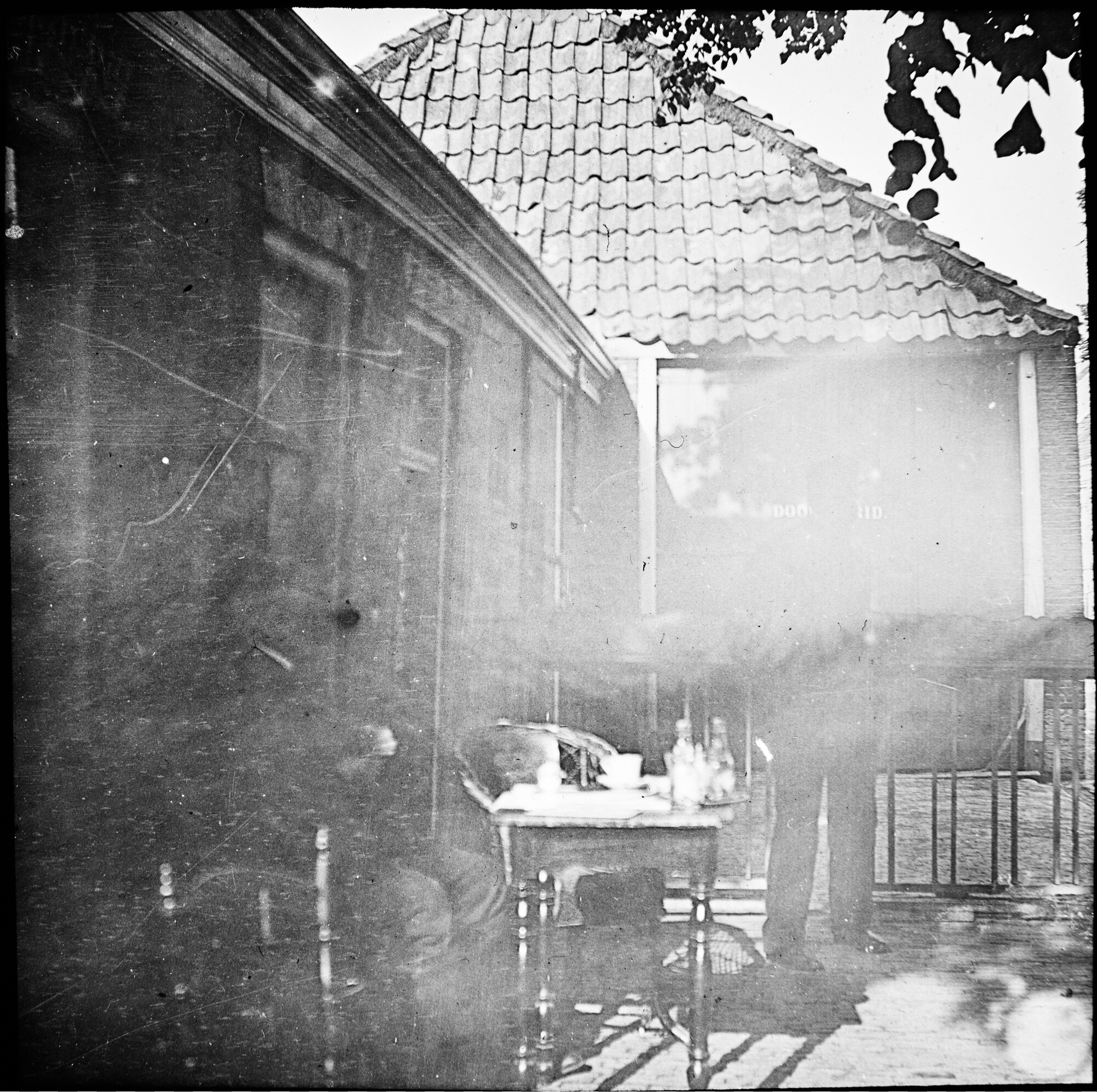 S.1156(06)375-12; Lantaarnplaatje van het evenement Nederlandsche Automobiel Club te Groningen; lantaarnplaatje