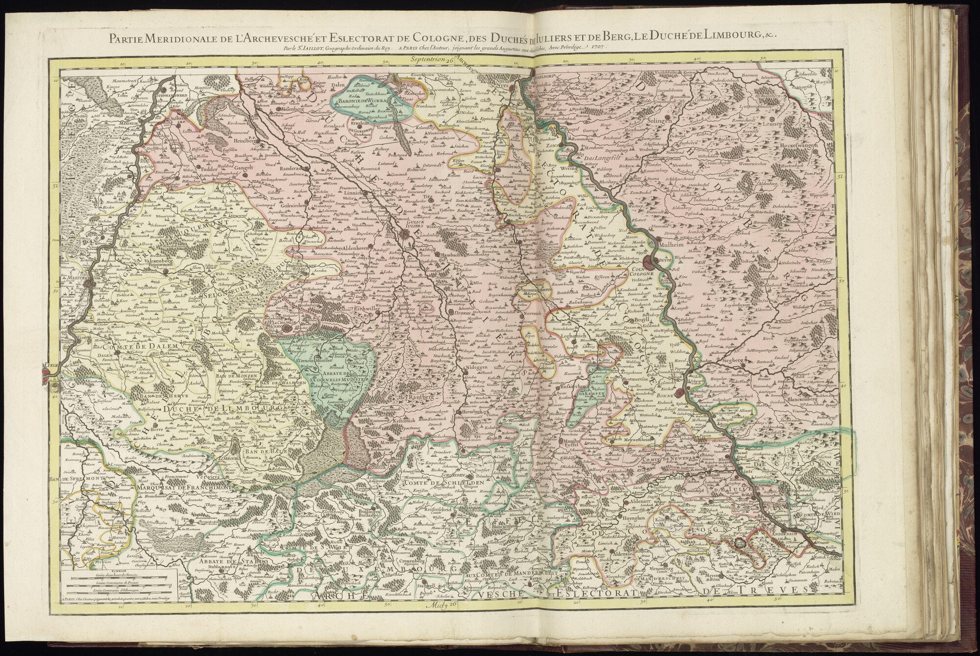 B.0032(028) [kaart 111]; Kaart van Zuid-Nederland en West-Duitsland; kaart