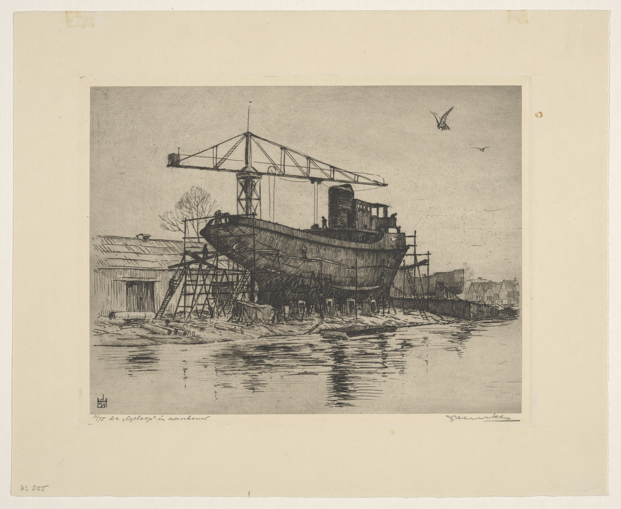 A.5685(02); De motorsleepboot 'Cycloop' van NV; prent