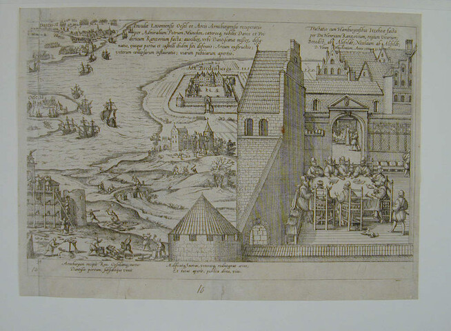 A.0145(027)381; Verdrag met die van Hamburg te Itzehoe door Henr. Ranzow gesloten; prent