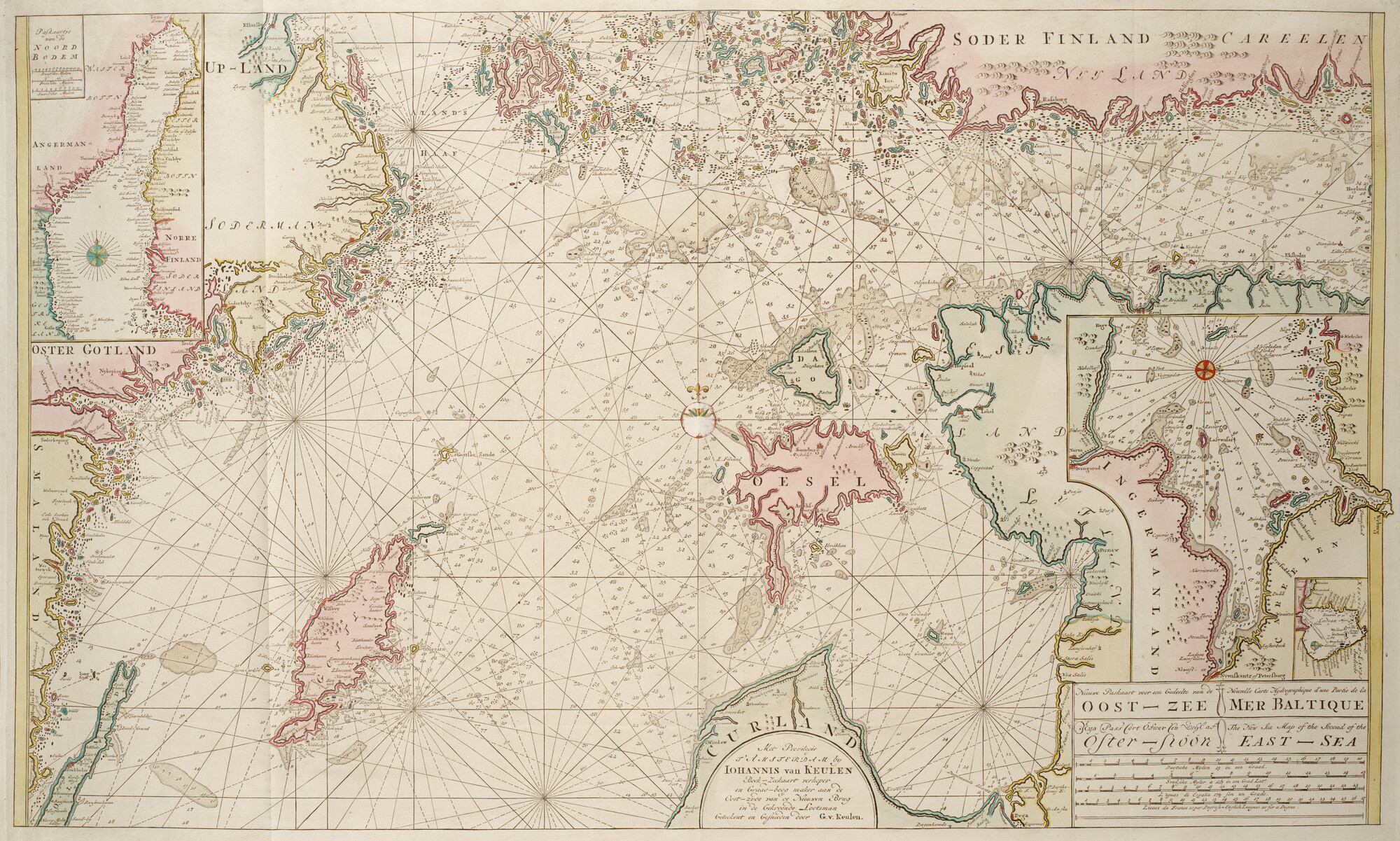 B.0032(109)1 [kaart 029]; Paskaart van het noordelijk deel van  Oostzee; zeekaart