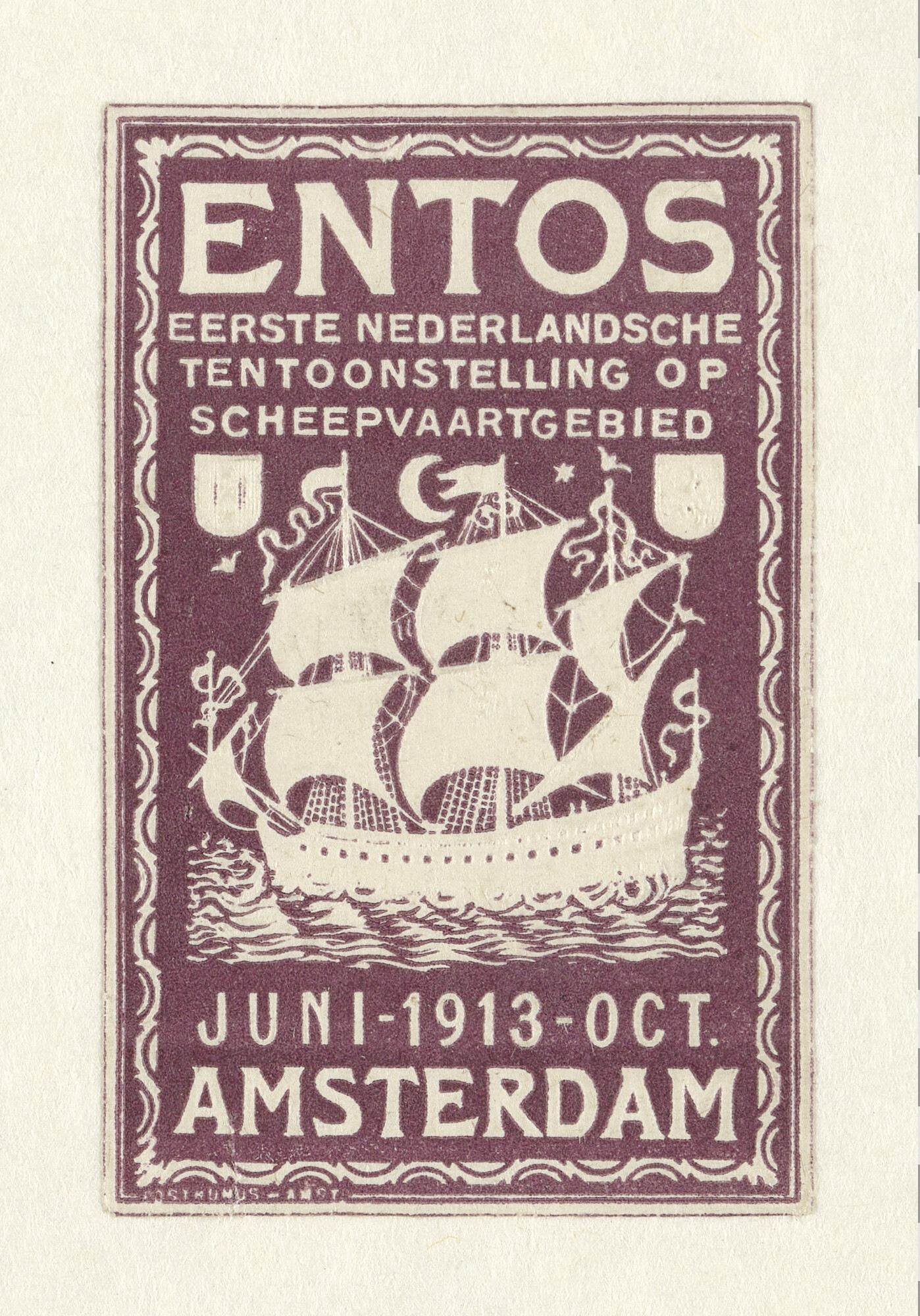 S.6149(02); ENTOS; plakplaatje