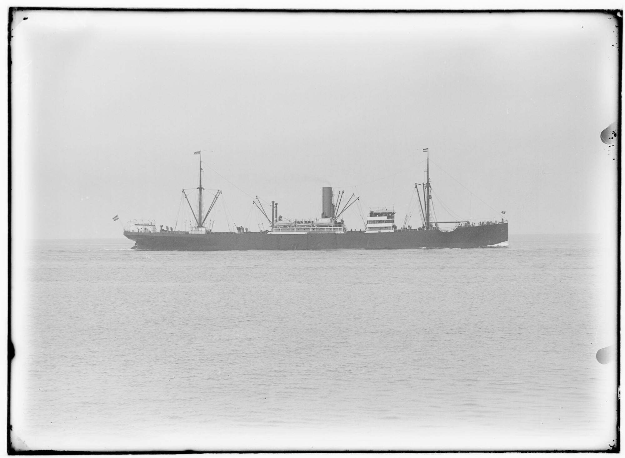 2018.1239; Glasnegatief van het vrachtschip Havelland (Duits, 1921); glasnegatief
