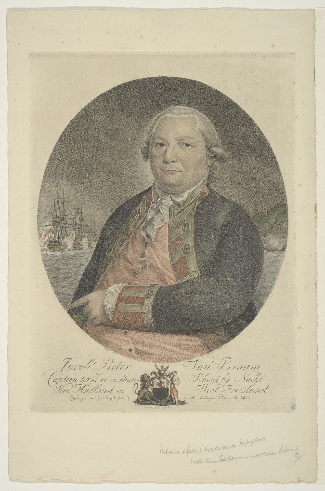 S.0562(13); Portret van schout-bij-nacht Jacob Pieter van Braam; prent