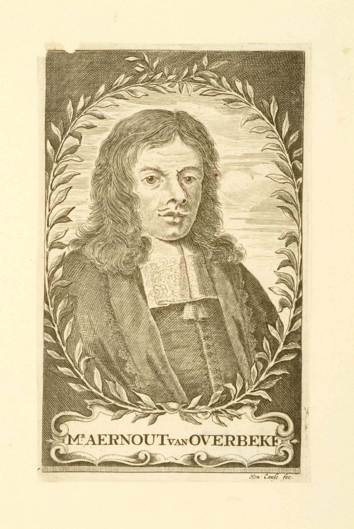 A.0075(116); Portret van Mr. Aernout van Overbeke; prent