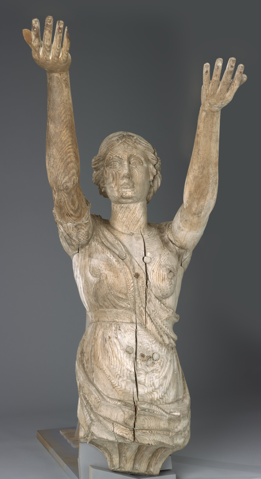 S.0132(04)2; Console, voorstellend een vrouwenfiguur, afkomstig van de Adolf Hertog van Nassau; spiegelversiering