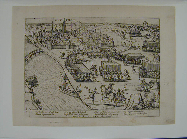 A.0145(027)123; Zutphen door Don Frederik ingenomen, 16 november 1572; prent