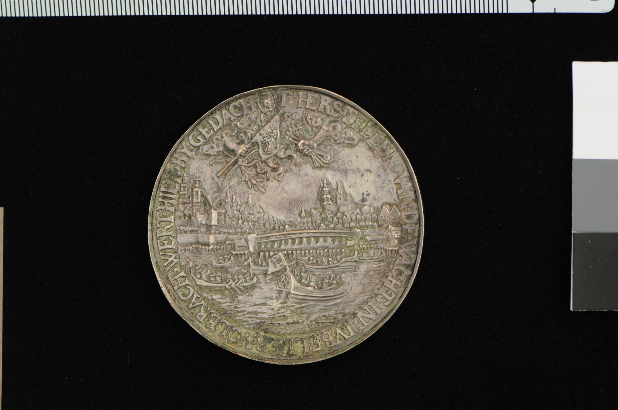 S.0309(16); Penning op de belegering van Amsterdam door Willem II, 1650; penning
