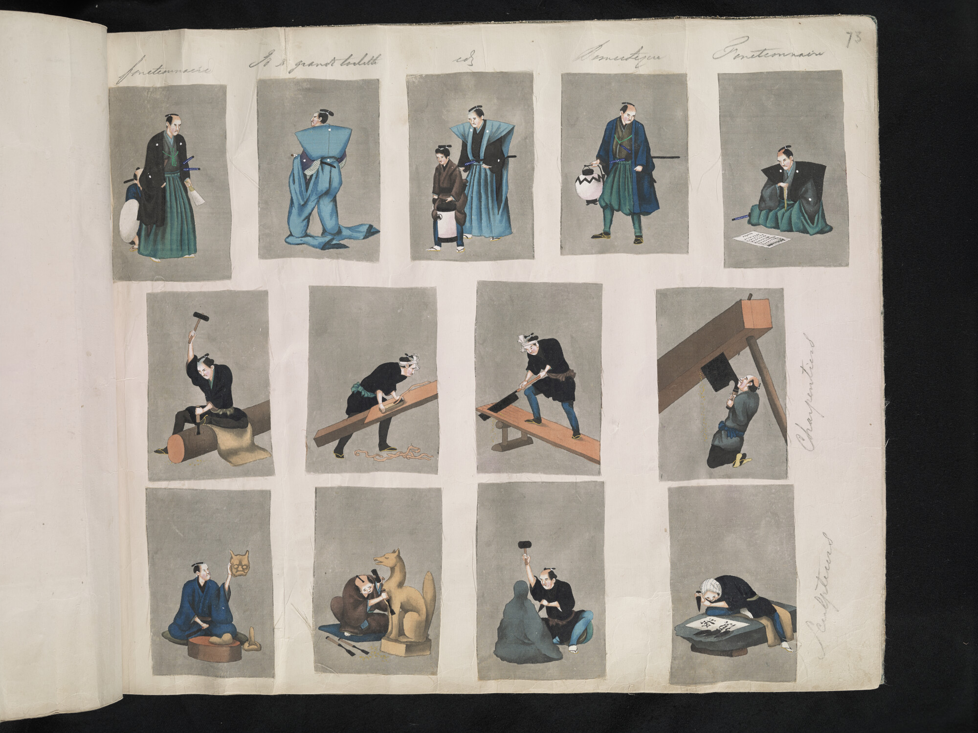 S.3628(02); Album nr. 1 uit een serie van drie van de Nederlandse consul in Japan Dirk de Graeff van Polsbroek; fotoalbum