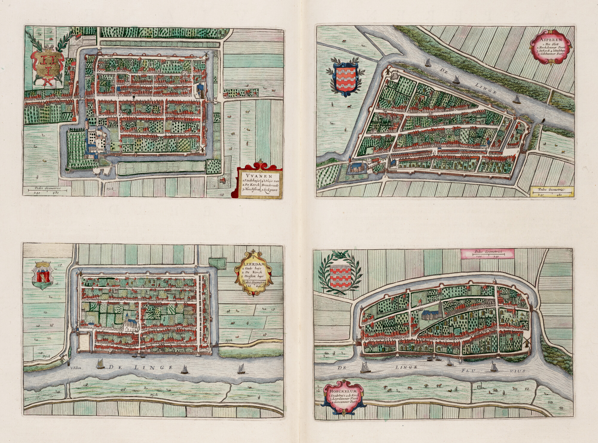 S.1034(15) [kaart 044]; Kaarten van Vianen, Leerdam, Asperen en Heukelum; landkaart