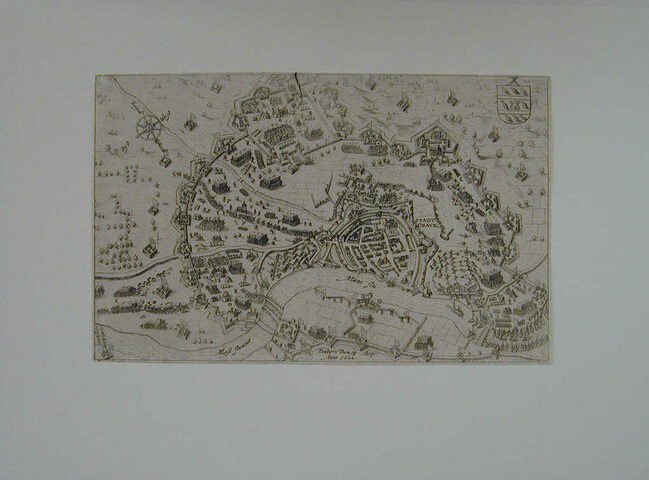 A.0145(027)338; Grave door Maurits ingenomen, 19 september 1602; prent