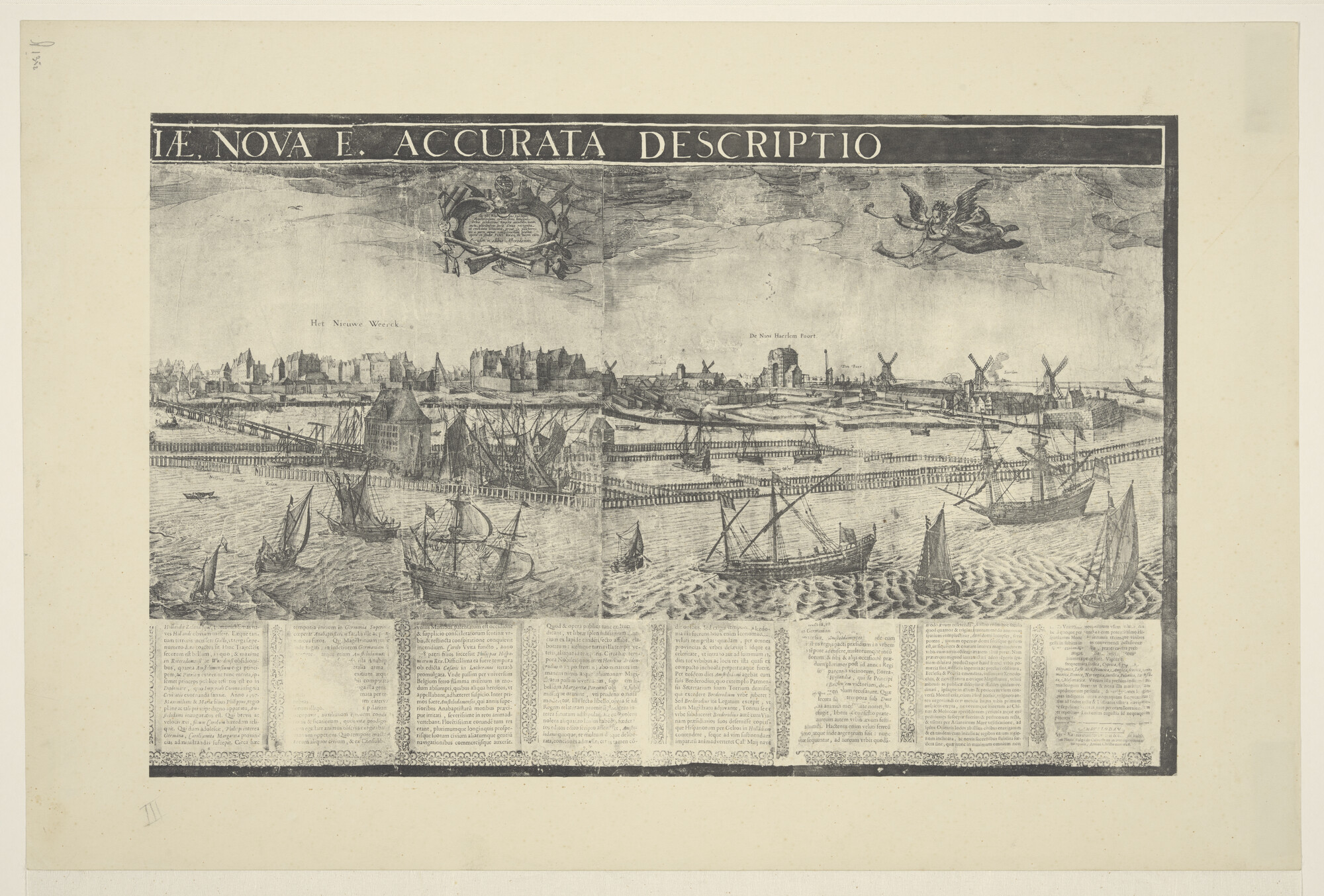 A.1352 [nr 0002]; Amsterdam van het IJ gezien; prent